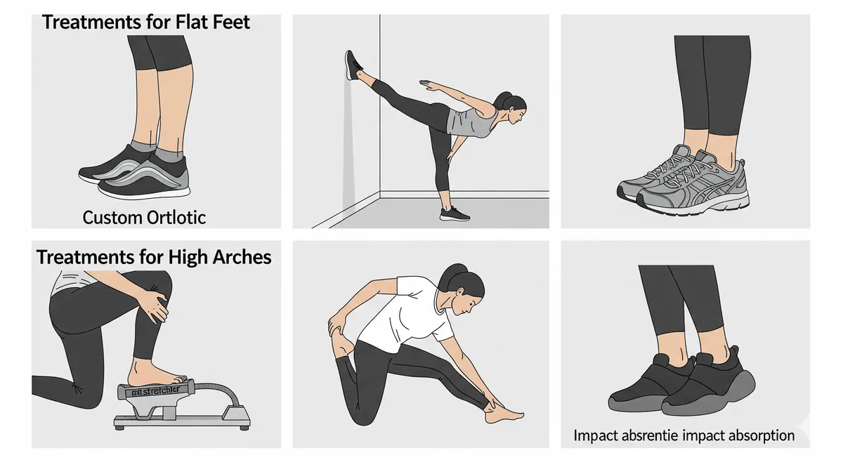 Treatment for Flatfoot and High Arches treatments 